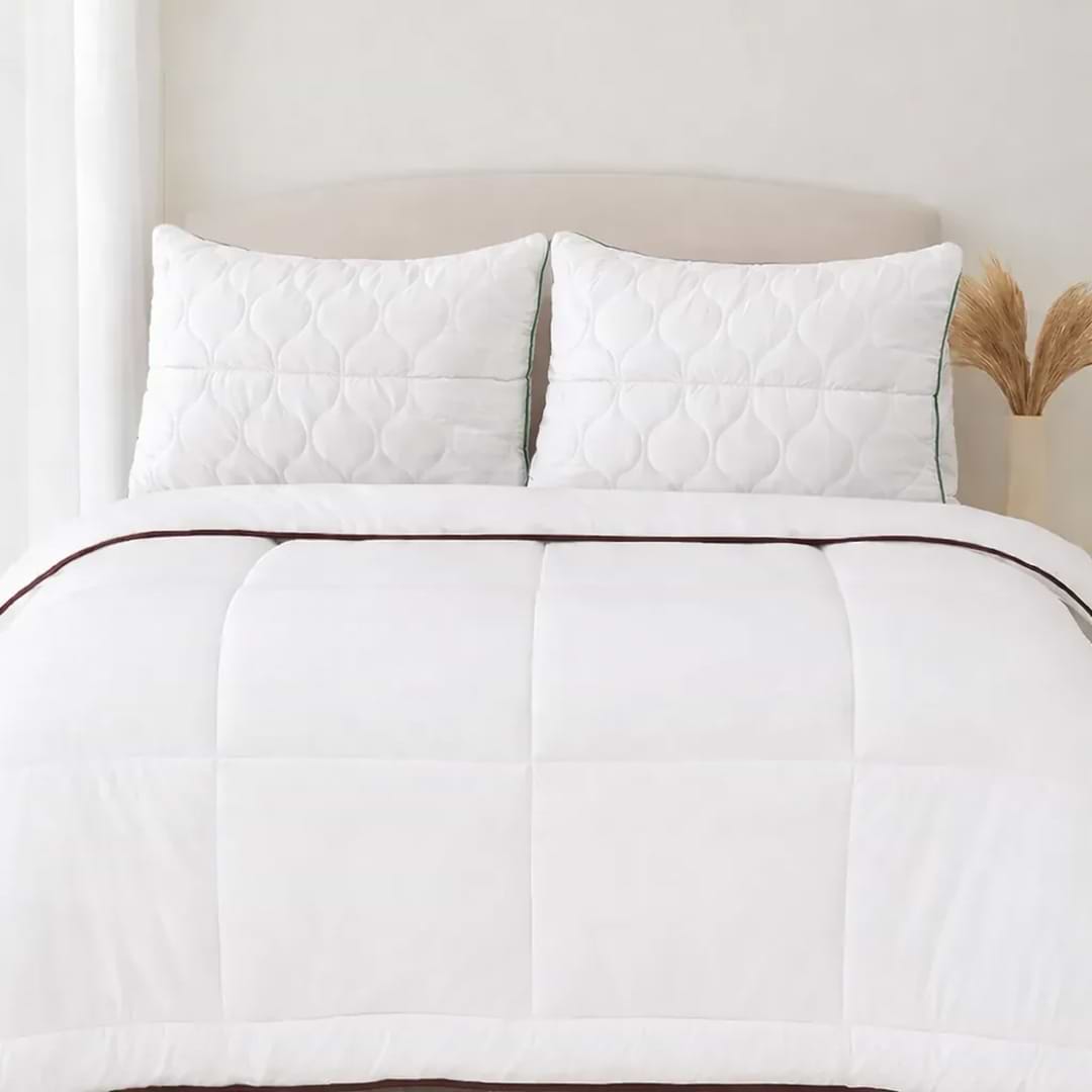 Набор одеяло полуторное + подушка MirSon №9554 Gold Silk 140х205 Wool + 50х70 (2200010806137)